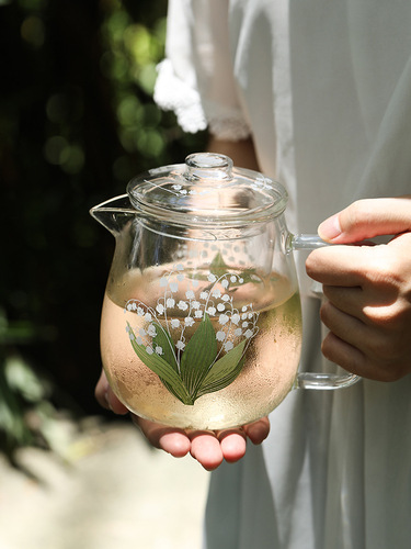 5YA1 wholesale teapot glass tea set heatable transparent teapot thickened tea water separation tea cup home