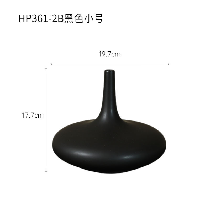 Cerámica creativa en blanco y negro vasijas ornamentos artesanías sala de estar vinos puerta de entrada decoración del hogar ornamentos abstractos al por mayor