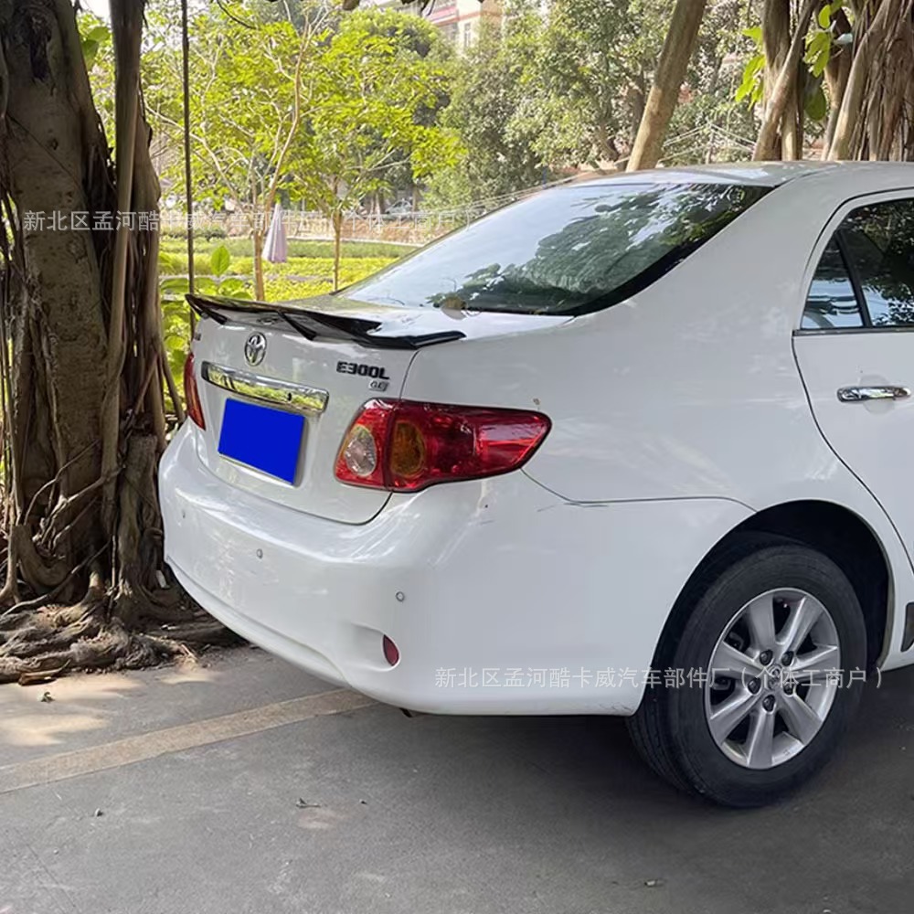 Suitable for 07-13 Corolla R Model Rear Wing Without Punching Roof Fixed Wing