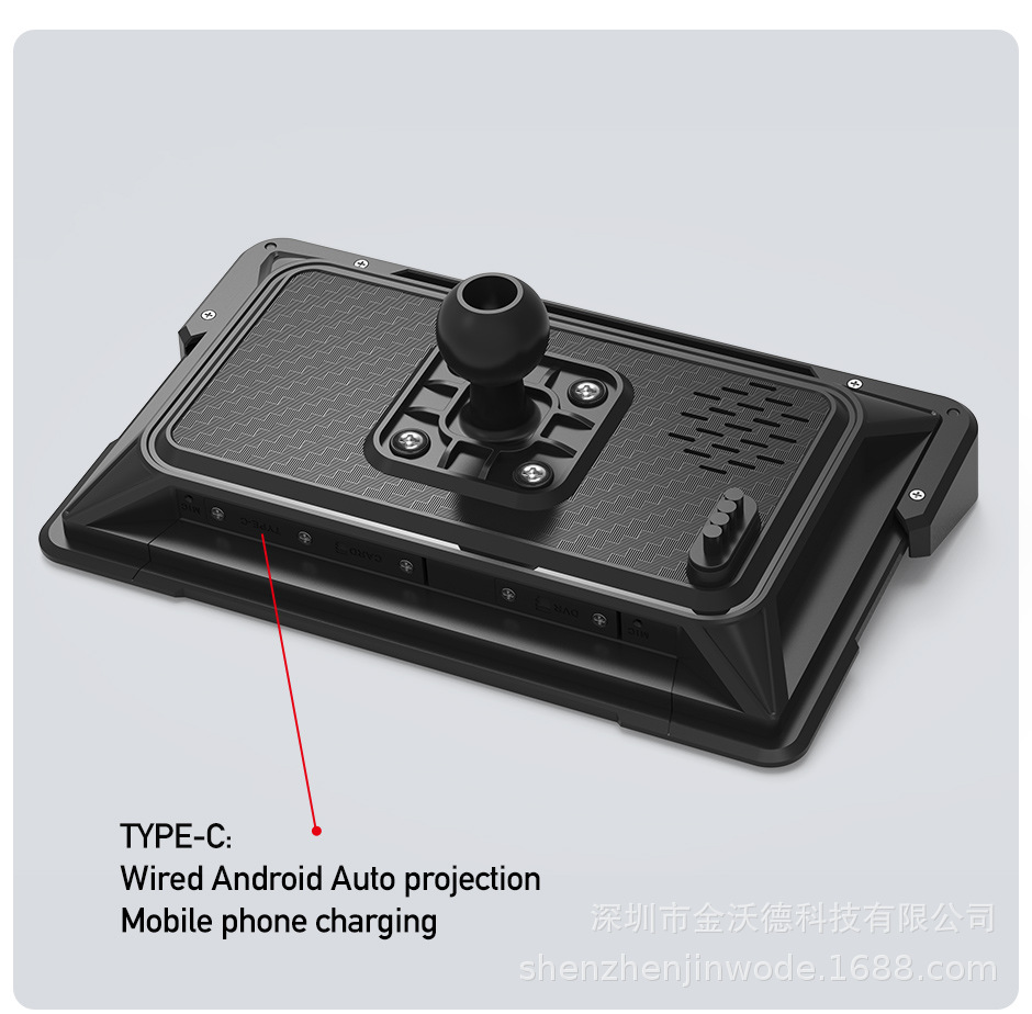 Cross-Border Dedicated 7-Inch 4K Motorcycle Recorder Wireless Carplayandroidauto Navigator Gps Tire Pressure