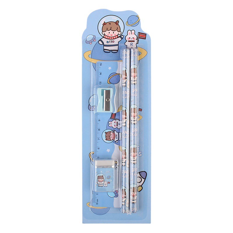 Новый карандаш набор из 5 предметов подарок на День защиты детей школьные принадлежности костюм Подарочная коробка Подарочная сумка студенческий карандаш канцелярские принадлежности