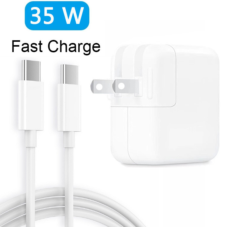 35W double typec fast charging head for Apple iphone13 Samsung mobile phone pd super fast charger 60W line