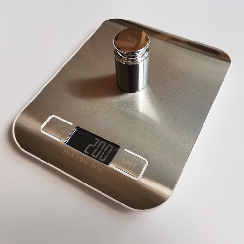 10kg stainless steel kitchen scale accurate 0.1g household food baking electronic scale Amazon small bench scale