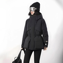 【黑金鹅绒】鹅绒羽绒服杨幂同款派克服冬季收腰羽绒外套冲锋衣女