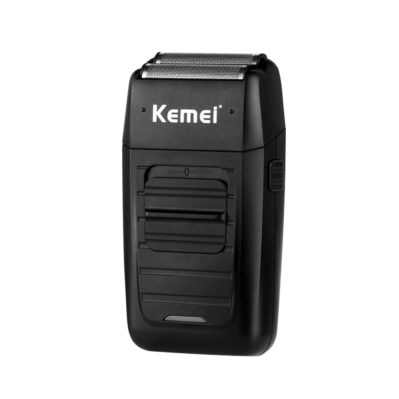 Перезаряжаемая двафольная бритва (Kemei KM-1102) — USB, портативная влажная/сухая мужская бритва