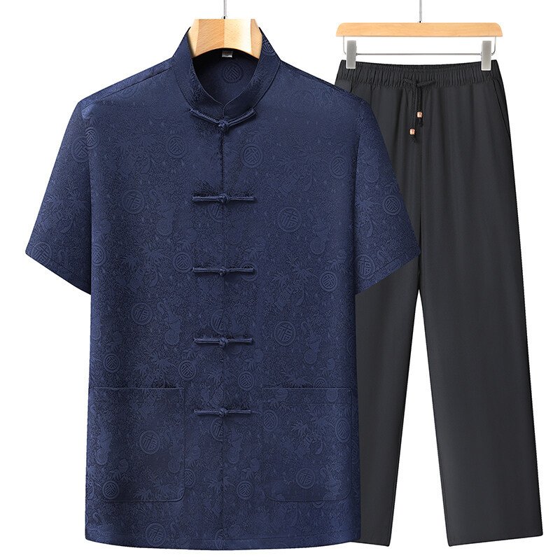 Navy blue suit