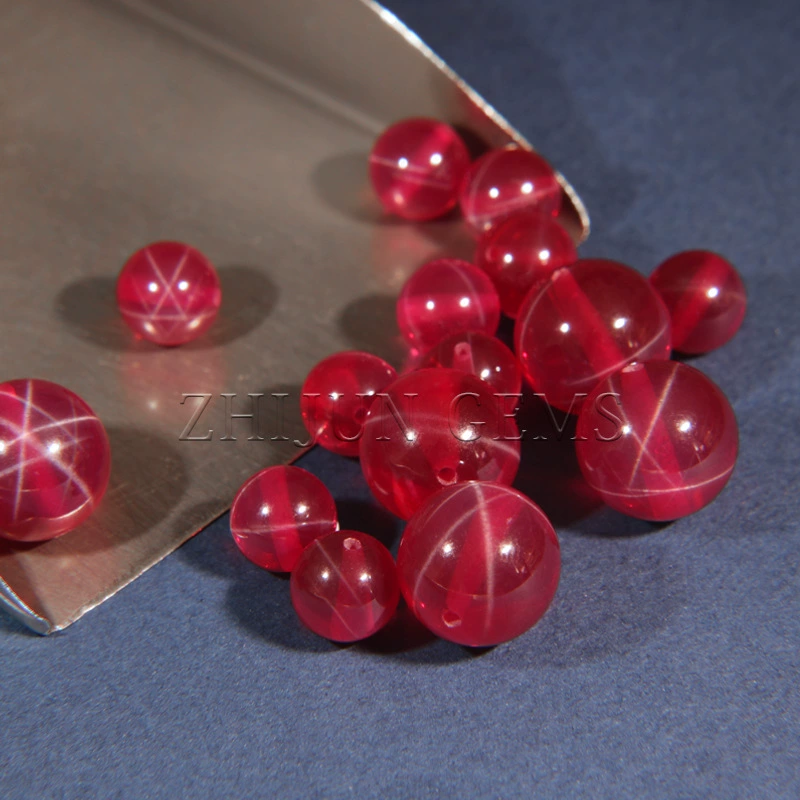 Круглые бусины, рубиновый gemstones