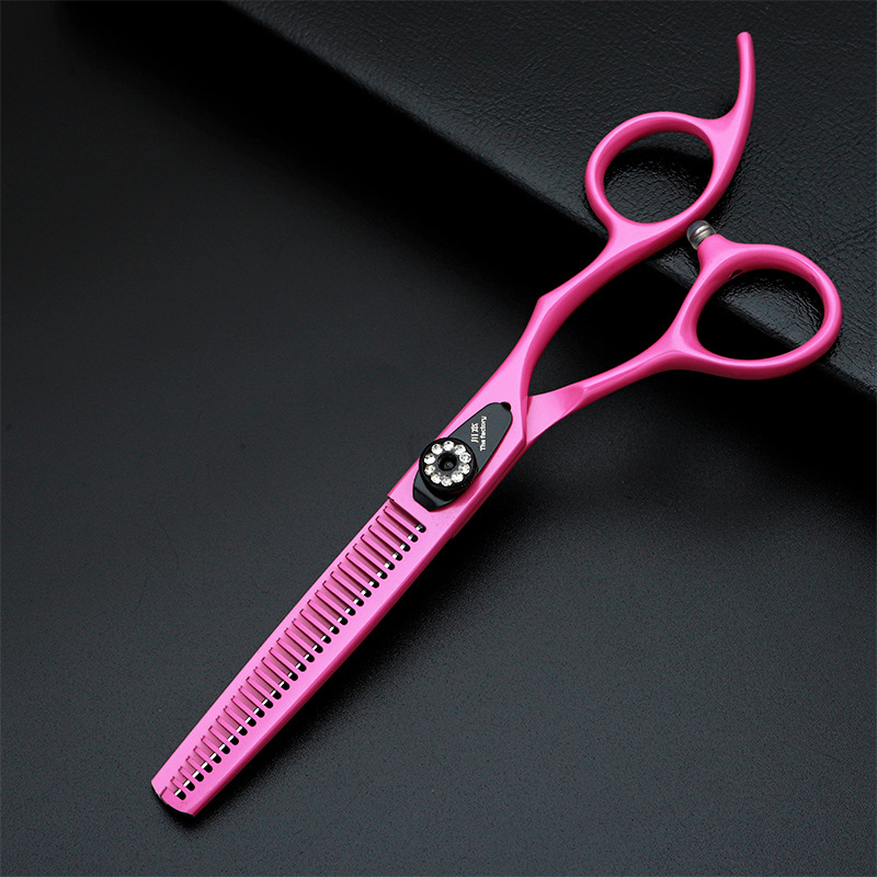 Neue pinkfarbene Haarschneideschere für Damen (Modelljahr 2026), modisches Design, scharf und langlebig, ideal für Schönheit und Friseurbedarf_voghion.com