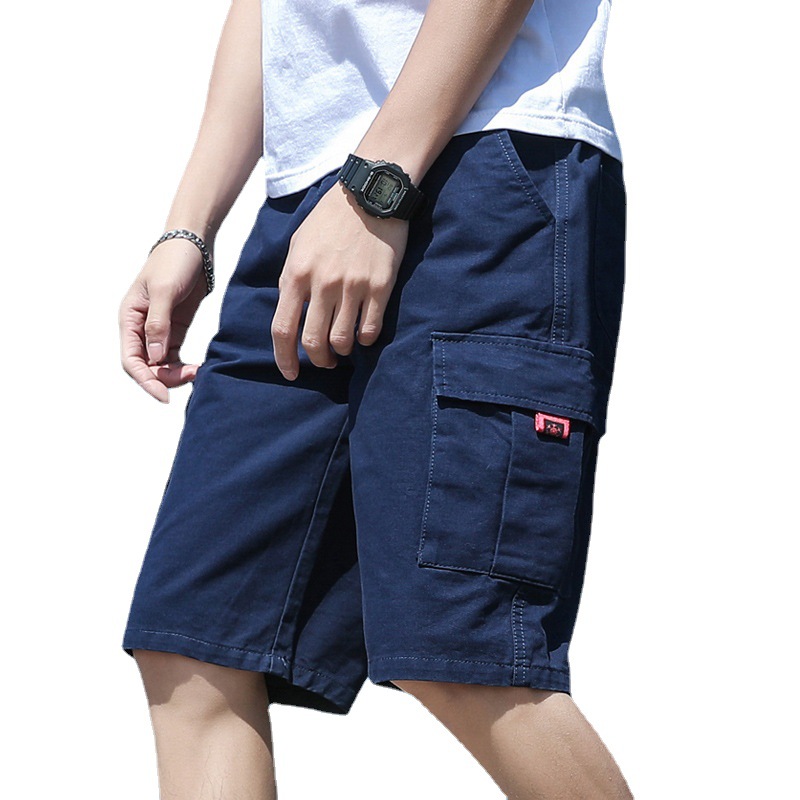 Ropa de trabajo transfronteriza pantalones cortos de verano de los hombres ropa exterior pantalones de quinto algodón sueltos pantalones casuales pantalones de deportes al aire libre