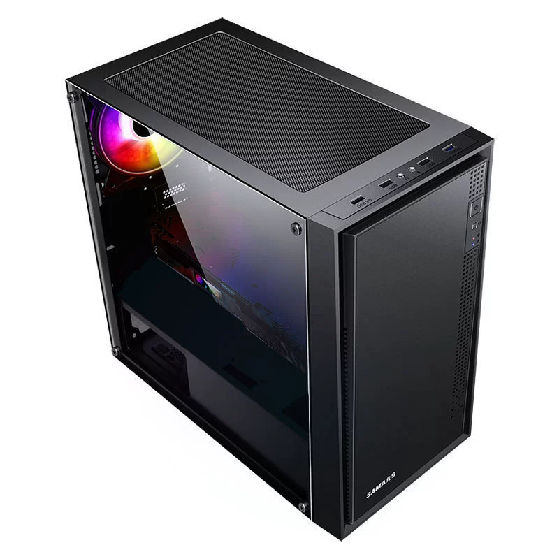 Подходит для корпуса Sama (SAMA) Pingtou M2, компьютерный корпус MATX с боковой стеклянной панелью/отделением