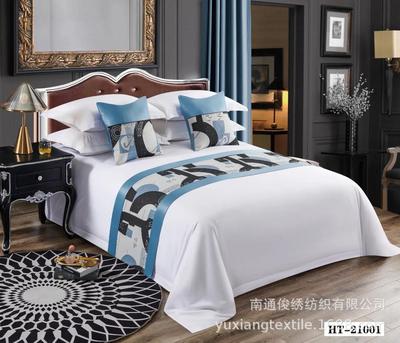 Custom manufacturer hotel Linen Kit wholesale Homestay business hotel Bedclothes End of the bed towel Bed covers Bed flag