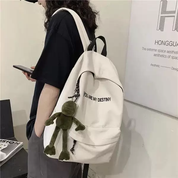 Schoolbag female Korean Harajuku ulzzang high school student backpack male ins junior high school student all-match backpack