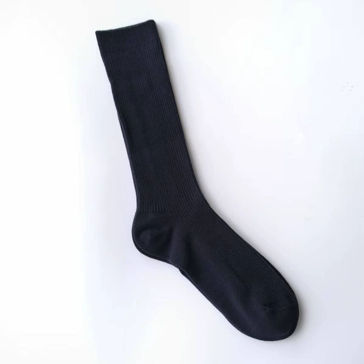 Mid-Length School Tube Socks, Cotton Blend 78/19/3, 26 cm Tube Height, Kids Uniform