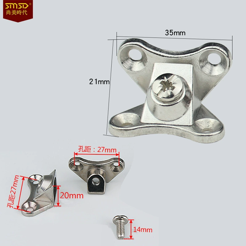 Hardware zinc alloy butterfly corner code connector cabinet wardrobe connection angle code partition bracket without opening three-in-one