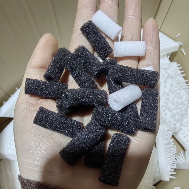 话务耳机罩海绵空心耳塞套平头耳塞海绵套平头中空耳棉套空心