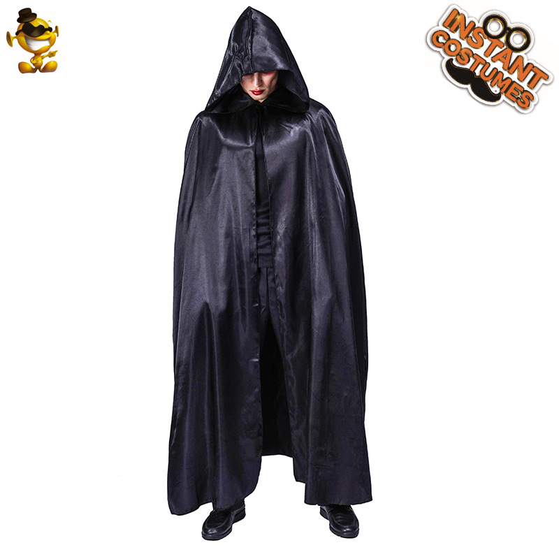Halloween hombres adultos capa de vampiro Halloween grandes hombres de la muerte de rol capa de fiesta disfraz