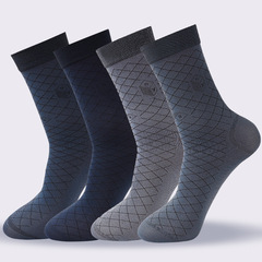 春夏季薄款男絲襪商務休閒中筒襪吸汗透氣彎板帶腳後跟襪中老年襪
