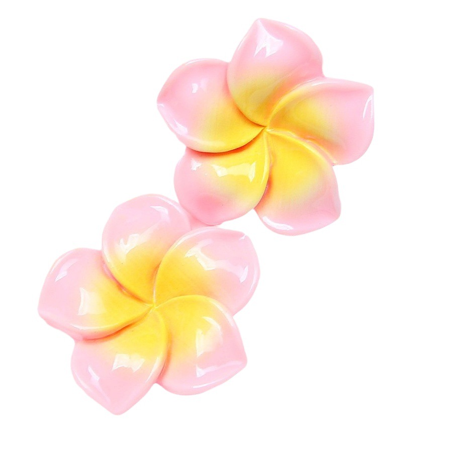 Nueva resina colorido huevo flor DIY crema pegamento accesorios agujero zapatos hebilla horquilla espárragos caja del teléfono Accesorios