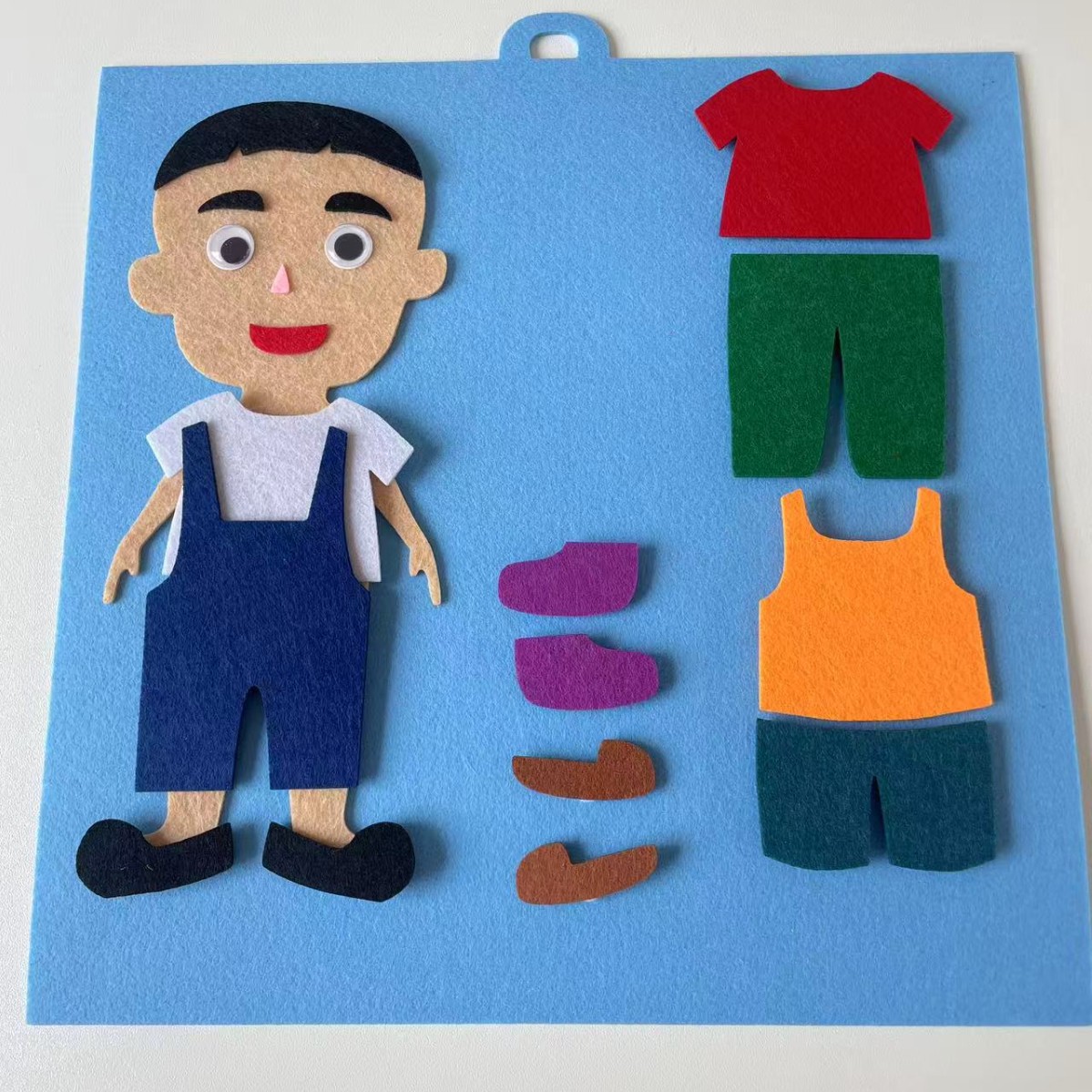 Jardín de infantes personajes de mano juguete área de rompecabezas actividad juguete ayuda didáctica clase pequeña tarjeta de material casero puzzle