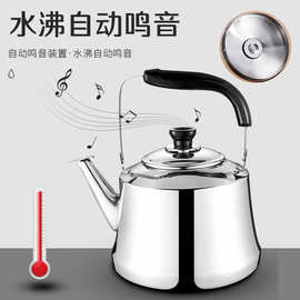 跨境不锈钢古钟壶烧水壶鸣音笛燃气家用热水壶开水壶电磁炉大容量