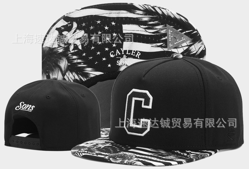 Mayorista comercio exterior sombrero plano sombrero ajuste sombrero sombrero de automóvil sombrero de moda americana sombrero de sol sombrero de sol