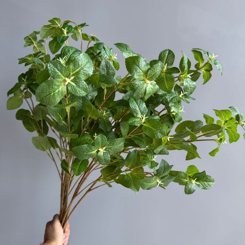 Simulated Mint Leaves, Plant Simulated Leaves, 3D Mint Leaves, Interior Decoration, Landscaping, Photography Props, Green Plants