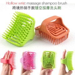 国境を越えて人気の高い頭蓋トップ家庭用透かしマッサージシャンプー櫛の乾湿両用頭皮を清潔にする