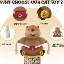 亚马逊新款 Cat Wrestling Glove猫摔跤手套 玩偶摔跤猫咪玩具