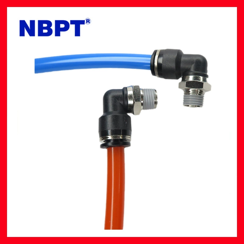 NPL внутреннее соединение с внешней резьбой R зуб L-образный колено быстроразъемный соединитель 90 градусов под прямым углом изогнутый пневматический быстроразъемный соединитель воздушной трубы