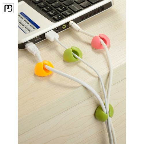 Circular cable organizer, data cable storage, office desk cable management, wire clip, cable fastener, cable tie-down organizer