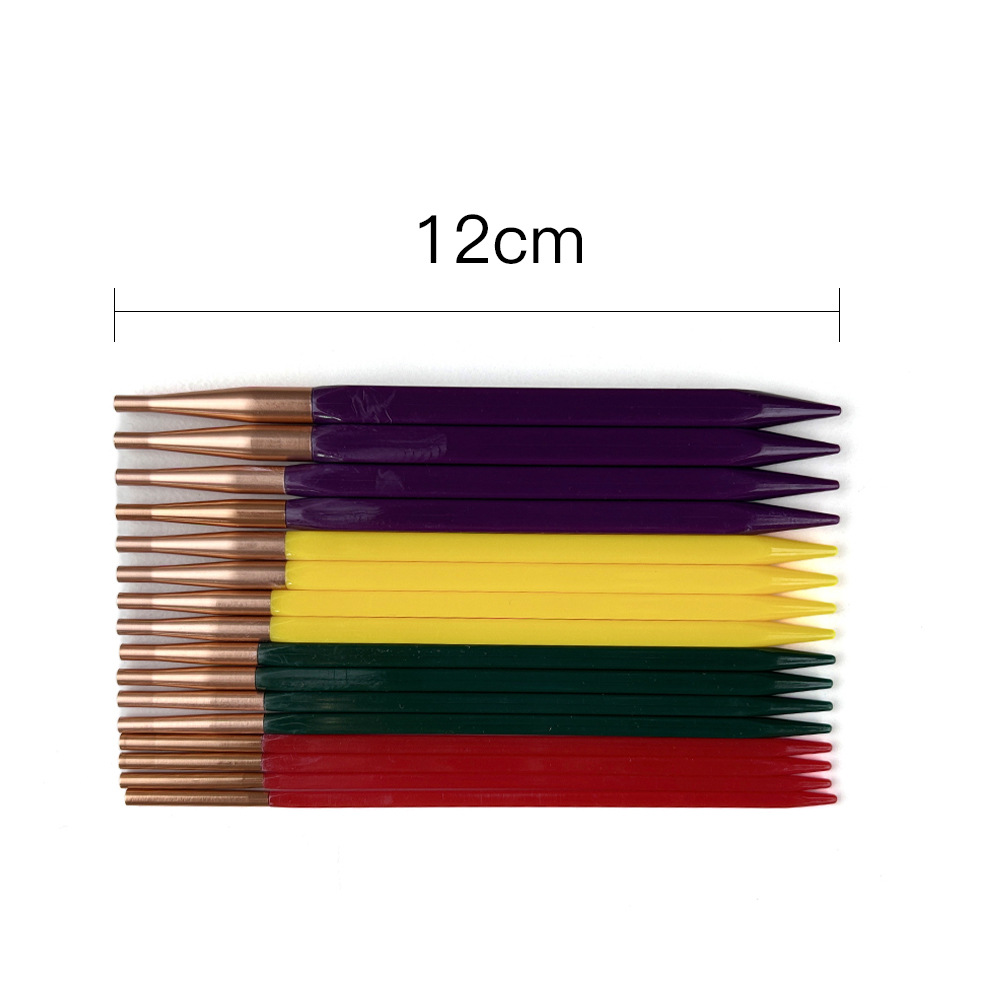 Herramientas de trenzado transfronterizas aguja de policarbono de plástico desmontable aguja de anillo cúbica 8 paquetes