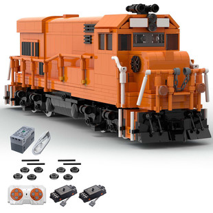 Building Blocks Cross-Border Moc-104326 U-18B Pickens Retro Train 1362 Accessories Toys Saint