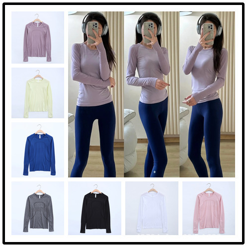 Women's Sports Long-Sleeved T-Shirt Yoga Wear Elastic Running Quick-Drying Fitness Top Bodysuit Women's Sports Long-Sleeved T-Shirt Yoga Wear Elastic Running Quick-Drying Fitness Top Bodysuit