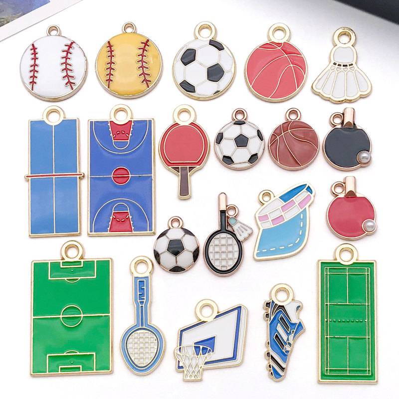 DIY Sports Oil Drop Jewelry Accessories Football Badminton Table Tennis Pendant Phone Chain Keychain Charm DIY Sports Oil Drop Jewelry Accessories Football Badminton Table Tennis Pendant Phone Chain Keychain Charm