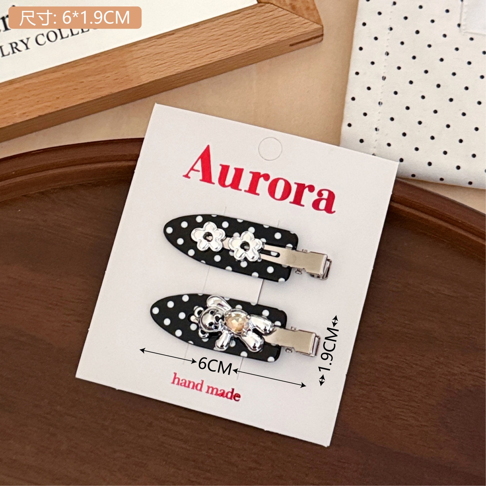 Pinza de Cabello de Acrílico para Maquillaje y Flequillo