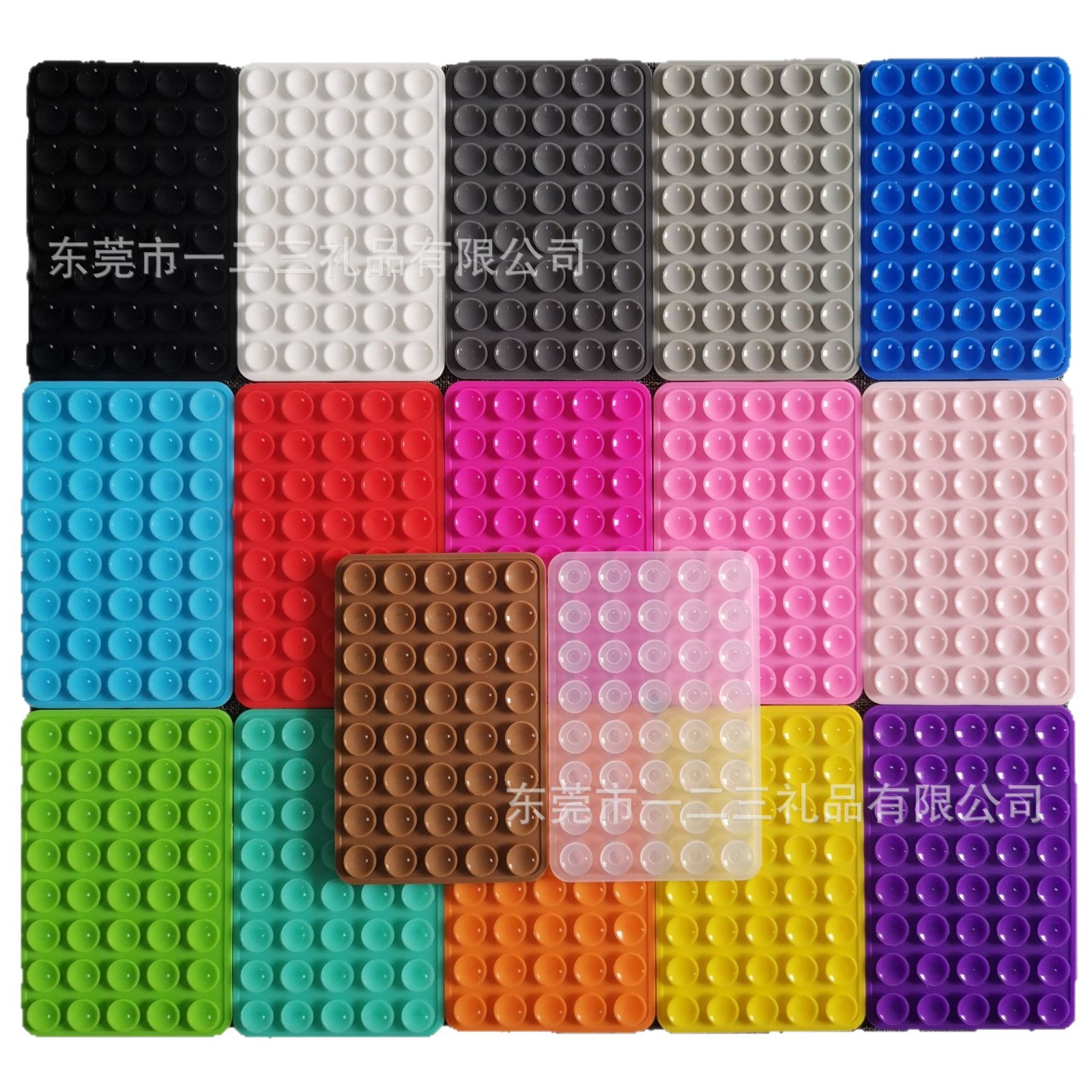 40 80 silicona ventosa de doble cara ventosa simple negro pegado antideslizante caso de teléfono móvil portátil soporte de teléfono móvil extraíble