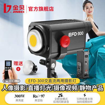 Kimbe EFD300W AC and DC LED Photography Soft Light Movies Studio Camera lights video Camera