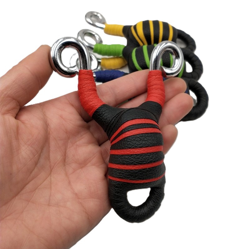 슬링샷 도매 제조업체는 스테인레스 스틸 티베트산 양을 묶지 않고 야외 성인 야외용 둥근 평면 고무 밴드를 배송합니다.