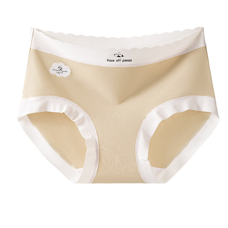 Pantalones de niña panda de color en contraste Cintura media Clase A de algodón para bebés entrepierna antibacteriana entrepierna larga entrepierna de algodón entrepierna calzoncillos para mujer