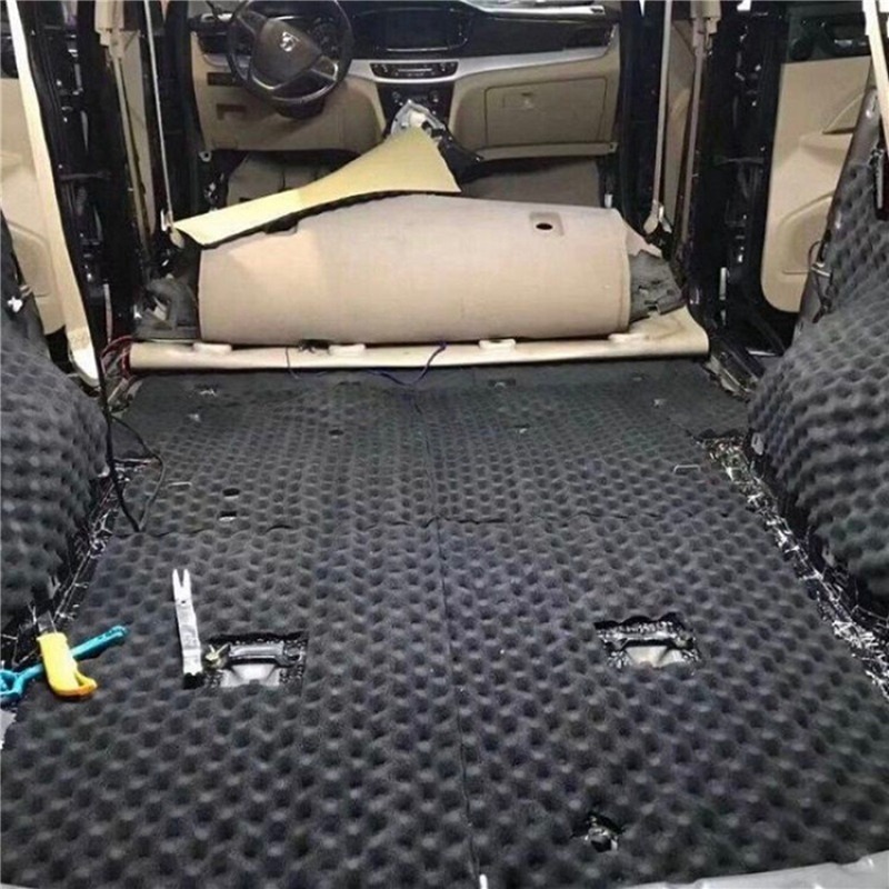 Cross-border hot selling universal car sound-absorbing cotton exterior decoration modified black sound insulation material heat insulation adhesive sound box Cotton