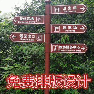 Billboard Guide Sign, Diversion Guide Sign, Guide Sign, Blue Scenic Area Road Sign, Outdoor Iron Art Sign, Guide Sign
