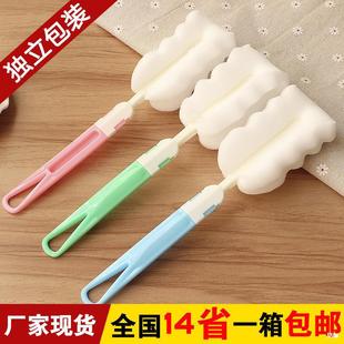 Manufacturer Wholesale Sponge Cleaning Cup Brush Long Handle Thermos Cup Bottle Brush Multifunctional Cup Cleaning Brush Water Cup Brush