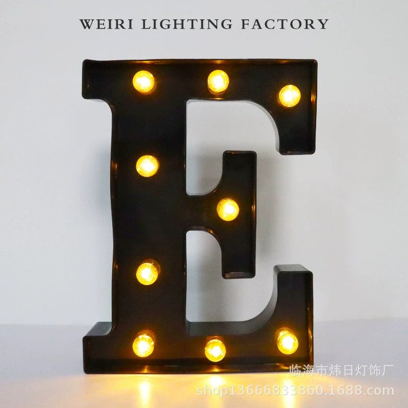 LED рекламная буква, черная подсветка алфавит, крупная декоративная английская буква 21,8 см