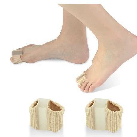 Пальцы ног втулки большой палец вальгусный большой палец большой ноги перекрывающийся палец отцовкой мягкий и удобный размер кода волокна двойное отверстие втулка