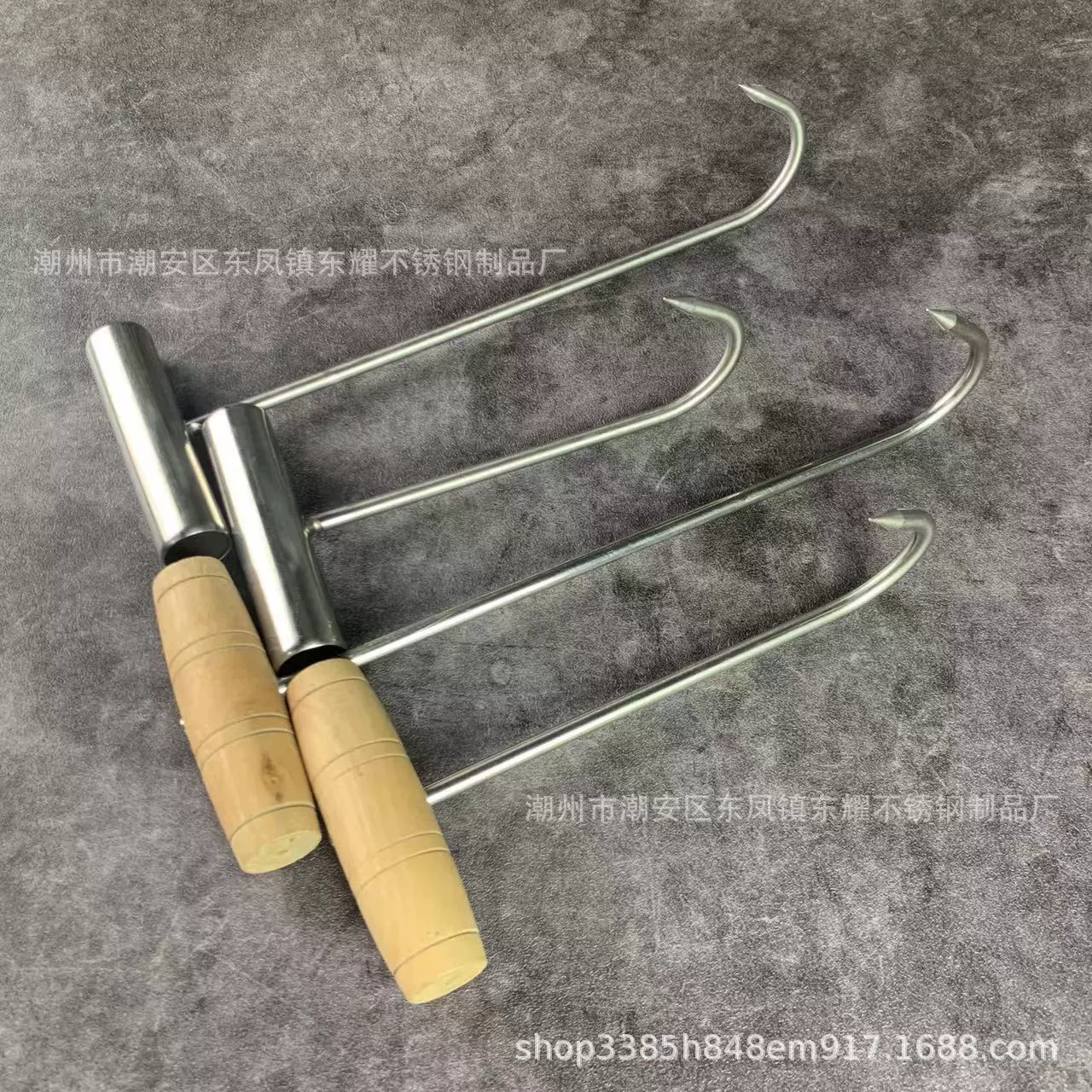 不锈钢丁字钩T型手拉钩捞肉钩猪肉钩拖猪钩拖猪牛羊屠宰神器工具