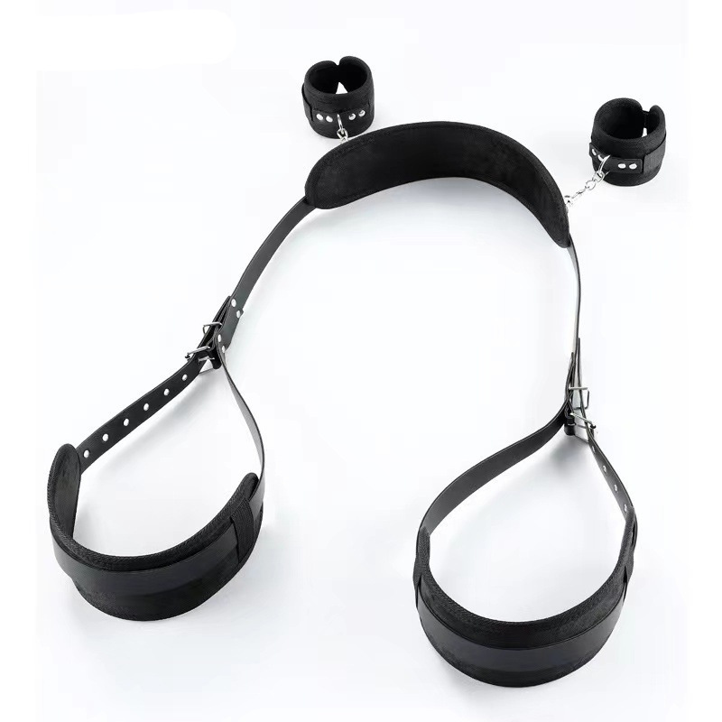 Sexy split legs with hands and feet binding binding binding flirting strap upgraded M-piece easy strap adult sex products factory