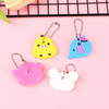 Cartoon car keys PVC from soft rubber, protective case, Birthday gift, wholesale