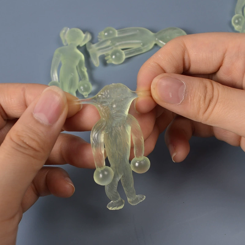 Изпорб Skull Sitto Fun Troubled Ejection Toys TPR Software Volume Alien Finger Volume Toys