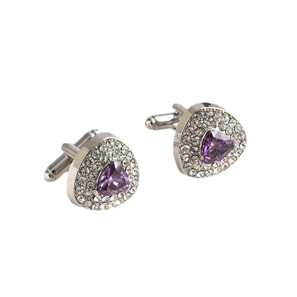 With zircon, silver
