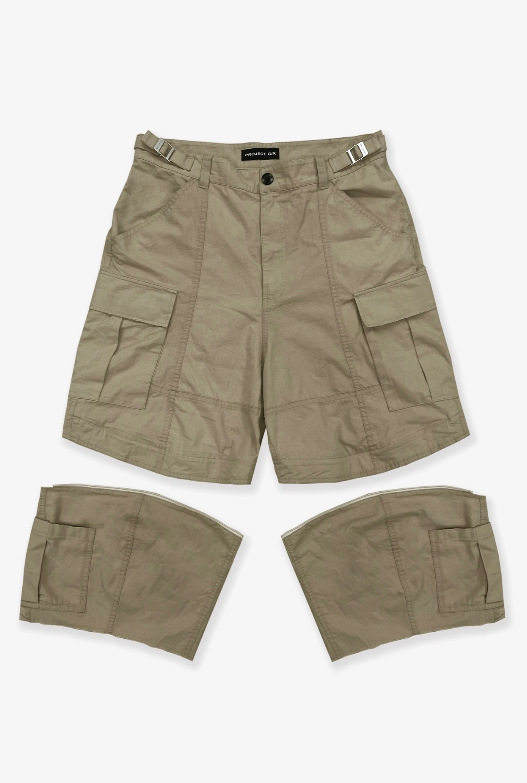 Men's Camouflage Cargo Shorts Loose Fit Deconstructed Streetwear_voghion.com